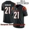 Black Home Embroidered Darqueze Dennard Cincinnati Bengals #21 Stitched Jersey
