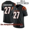 Black Home Embroidered Dre Kirkpatrick Cincinnati Bengals #27 Stitched Jersey