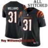 Black Home Embroidered Roy Williams Cincinnati Bengals #31 Stitched Jersey