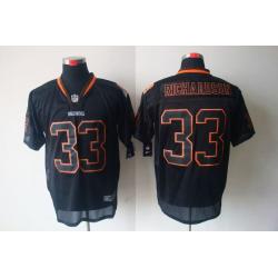 [NEW,Lights-Out]Trent Richardson Football Jersey -Cleveland #33 Black Jersey