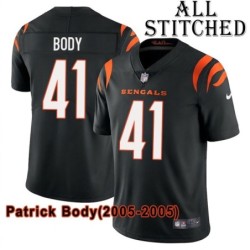 Black Home Embroidered Patrick Body Cincinnati Bengals #41 Stitched Jersey