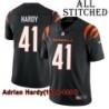 Black Home Embroidered Adrian Hardy Cincinnati Bengals #41 Stitched Jersey