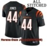 Black Home Embroidered Herana-Daze Jones Cincinnati Bengals #44 Stitched Jersey