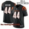 Black Home Embroidered Rex Keeling Cincinnati Bengals #44 Stitched Jersey
