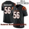 Black Home Embroidered Roddrick Muckelroy Cincinnati Bengals #56 Stitched Jersey