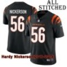 Black Home Embroidered Hardy Nickerson Cincinnati Bengals #56 Stitched Jersey