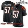 Black Home Embroidered Reggie Williams Cincinnati Bengals #57 Stitched Jersey