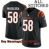 Black Home Embroidered Rey Maualuga Cincinnati Bengals #58 Stitched Jersey