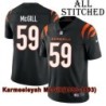Black Home Embroidered Karmeeleyah McGill Cincinnati Bengals #59 Stitched Jersey