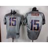 [Rbk,Gray-Shadow]Tim Tebow Football Jersey -Denver #15 Gray Jersey
