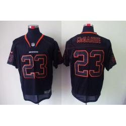 [NEW,Lights-Out]Willis McGahee Football Jersey -Denver #23 Black Jersey