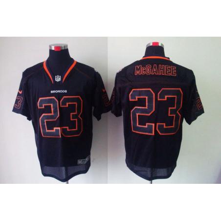 [NEW,Lights-Out]Willis McGahee Football Jersey -Denver #23 Black Jersey