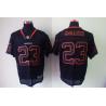 [NEW,Lights-Out]Willis McGahee Football Jersey -Denver #23 Black Jersey