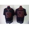 [NEW,Lights-Out]Von Miller Football Jersey -Denver #58 Black Jersey