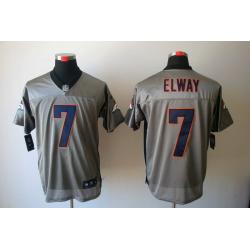 [NEW,Gray-Shadow]John Elway Football Jersey -Denver #7 Gray Jersey