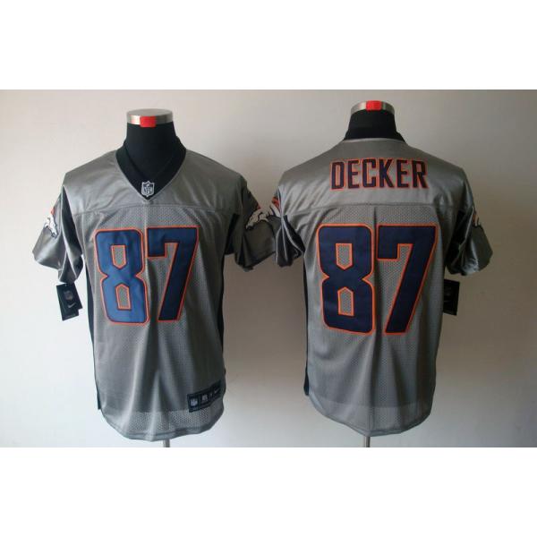 [NEW,Gray-Shadow]Eric Decker Football Jersey -Denver #87 Gray Jersey