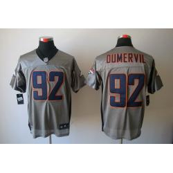 [NEW,Gray-Shadow]Elvis Dumervil Football Jersey -Denver #92 Gray Jersey