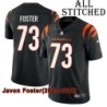 Black Home Embroidered Javon Foster Cincinnati Bengals #73 Stitched Jersey