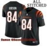 Black Home Embroidered Damon Gibson Cincinnati Bengals #84 Stitched Jersey