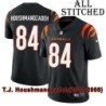 Black Home Embroidered T.J. Houshmandzadeh Cincinnati Bengals #84 Stitched Jersey