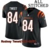 Black Home Embroidered Rodney Tweet Cincinnati Bengals #84 Stitched Jersey