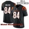 Black Home Embroidered Mitchell Wilcox Cincinnati Bengals #84 Stitched Jersey
