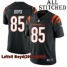 Black Home Embroidered LaVell Boyd Cincinnati Bengals #85 Stitched Jersey