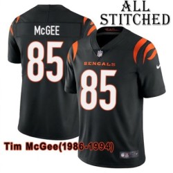 Black Home Embroidered Tim McGee Cincinnati Bengals #85 Stitched Jersey