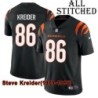 Black Home Embroidered Steve Kreider Cincinnati Bengals #86 Stitched Jersey
