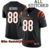 Black Home Embroidered Mike Gesicki Cincinnati Bengals #88 Stitched Jersey