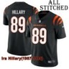 Black Home Embroidered Ira Hillary Cincinnati Bengals #89 Stitched Jersey