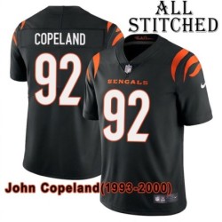 Black Home Embroidered John Copeland Cincinnati Bengals #92 Stitched Jersey