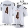 White Embroidered J.T. O'Sullivan Cincinnati Bengals #4 Stitched Jersey