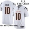 White Embroidered Will Brice Cincinnati Bengals #10 Stitched Jersey