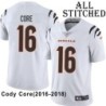 White Embroidered Cody Core Cincinnati Bengals #16 Stitched Jersey