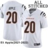 White Embroidered Eli Apple Cincinnati Bengals #20 Stitched Jersey