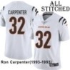White Embroidered Ron Carpenter Cincinnati Bengals #32 Stitched Jersey