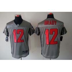 [NEW,Gray-Shadow]Tom Brady Football Jersey -New England #12 Gray Jersey