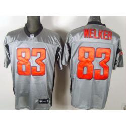 [Rbk,Gray-Shadow]Wes Welker Football Jersey -New England #83 Gray Jersey