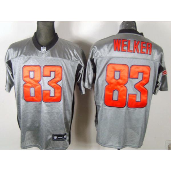 [Rbk,Gray-Shadow]Wes Welker Football Jersey -New England #83 Gray Jersey