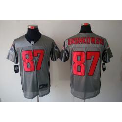 [NEW,Gray-Shadow]Rob Gronkowski Football Jersey -New England #87 Gray Jersey