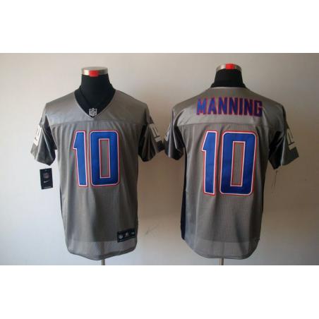 [NEW,Gray-Shadow]Eli Manning Football Jersey -NY-G #10 Gray Jersey