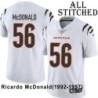 White Embroidered Ricardo McDonald Cincinnati Bengals #56 Stitched Jersey