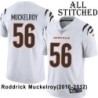 White Embroidered Roddrick Muckelroy Cincinnati Bengals #56 Stitched Jersey