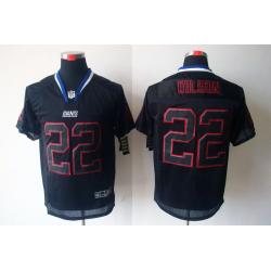 [NEW,Lights-Out]David Wilson Football Jersey -NY-G #22 Black Jersey