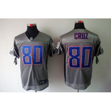 [NEW,Gray-Shadow]Victor Cruz Football Jersey -NY-G #80 Gray Jersey