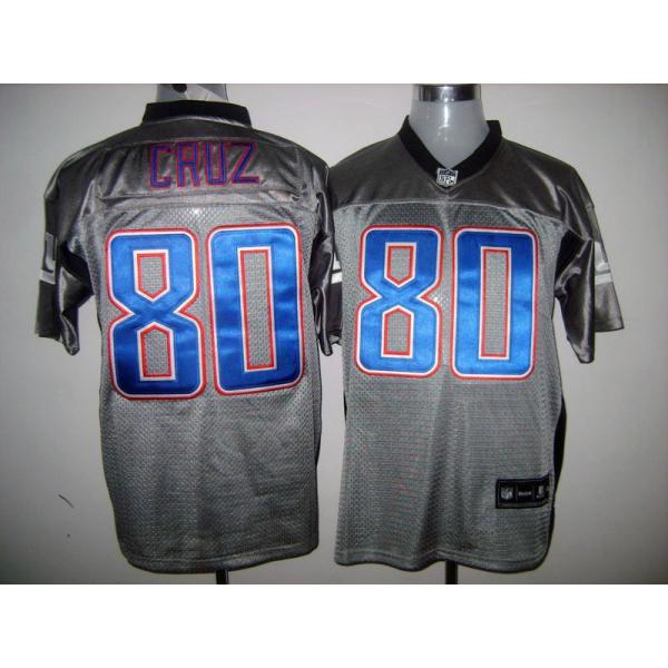 [Rbk,Gray-Shadow]Victor Cruz Football Jersey -NY-G #80 Gray Jersey