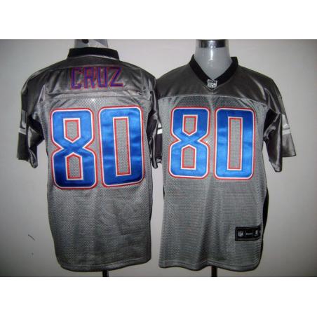 [Rbk,Gray-Shadow]Victor Cruz Football Jersey -NY-G #80 Gray Jersey