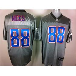 [Rbk,Gray-Shadow]Hakeem Nicks Football Jersey -NY-G #88 Gray Jersey