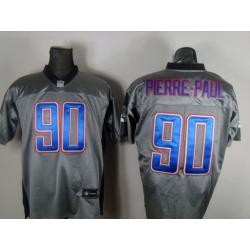 [Rbk,Gray-Shadow]Jason Pierre-Paul Football Jersey -NY-G #90 Gray Jersey
